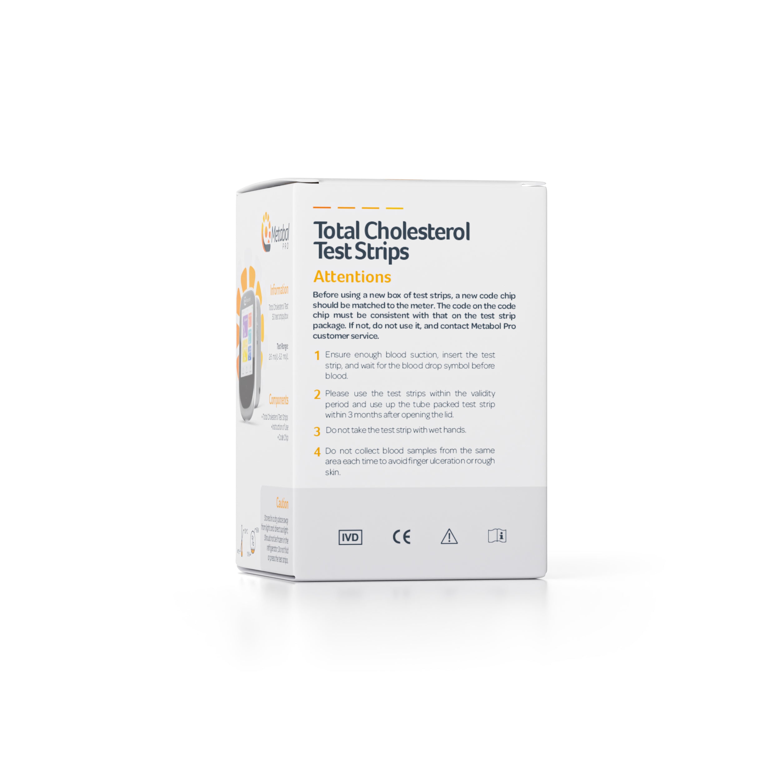 Cholesterol Test Strips (10 Pieces per Box)